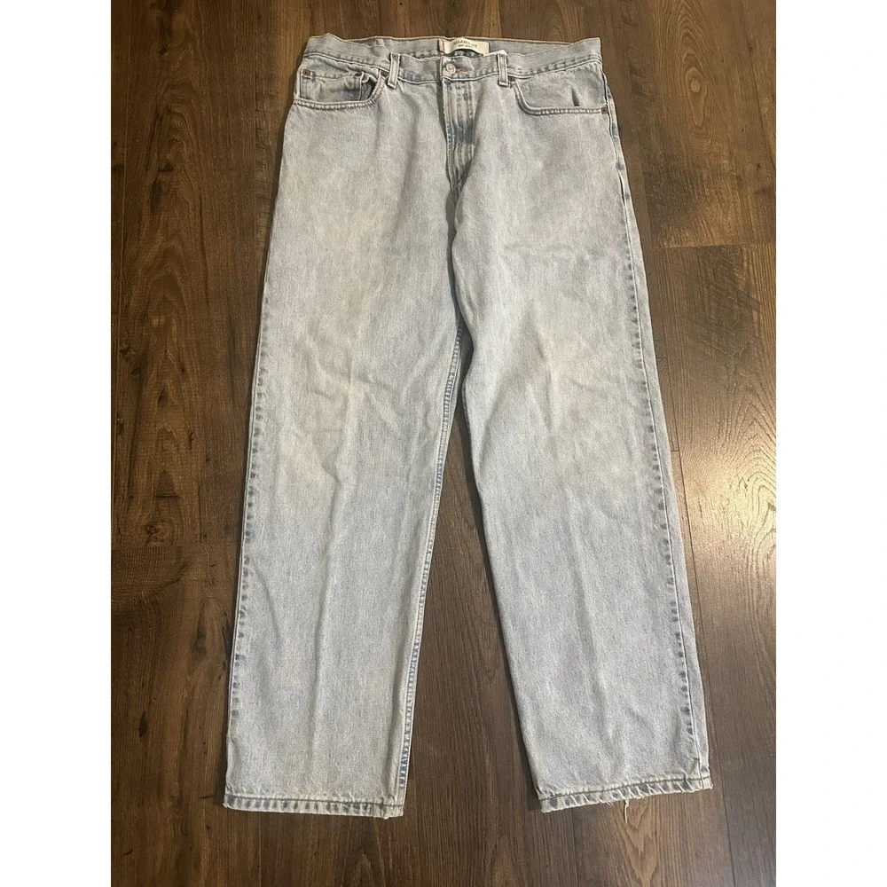 Levi's 550 Jeans Mens 36x32 Faded Wash Denim Relaxed Fit Straight Leg Classic